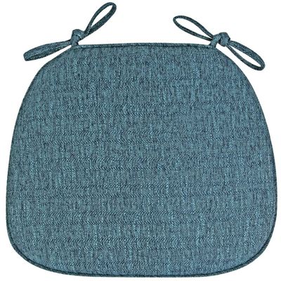 MOODMUSE 1/2/4 Pack U Shaped Chair Cushions for Dining Chairs,Kitchen Chair Cushions with Ties,Non Slip Dining Chair Pads,Multicolor Dining Room Chair Cushion (Color : Blue, Size : 2 Pack)