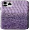 KAVJU for Apple iPhone 11 Back Phone Cover, Fully Wrapped Gradient Purple Leather Flocking Lining Phone Case [Screen & Camera Protection] view 1