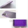 KAVJU for Apple iPhone 11 Back Phone Cover, Fully Wrapped Gradient Purple Leather Flocking Lining Phone Case [Screen & Camera Protection] view 4