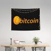 Rqwaaed Bitcoin Logo Bitcoin Sign Tapestry Perfectly Embellishes The Wall 29x37in view 3