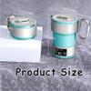 FairUo Kettles, 0.6L Portable Kettle for Travel, Collapsible Travel Kettle Bpa-Free, Mini Kettles, Foldable - 100~240V, Touch Screen Temperature Control, Led Display, Auto Shut off/Blue/18*15*20Cm view 2