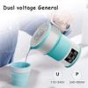 FairUo Kettles, 0.6L Portable Kettle for Travel, Collapsible Travel Kettle Bpa-Free, Mini Kettles, Foldable - 100~240V, Touch Screen Temperature Control, Led Display, Auto Shut off/Blue/18*15*20Cm view 4