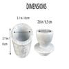 Daszui Marble Butter Can,Counter Top Natural White Marble Butter Storage Tank With Waterline,French Butter Jars,For The Storage of Kitchenware. view 3