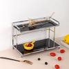 Bathroom Organizer Countertop, 2-Tier Standing Bathroom Counter Organizer Kitchen Spice Rack Cosmetic Organizer, Countertop Storage Shelf for Bathroom, Kitchen, Living Room, Bedroom, Dressing Table ( view 4