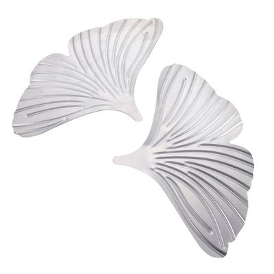 DECHOUS Artificial Ginkgo Leaves Decor 2pcs Ginkgo Leaves for Party Wedding Home Office Natural Look Decor