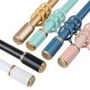 Surprecision Curtain Rods for Windows 2 Pcs Aluminum Thickness 1.3mm Heavy Duty Extension Curtain Rod Anti-noise Decorative Curtain Rod Set for Living room, Bedroom, Bathroom (2.6m/8.53ft, Rose Gold) view 2