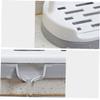 YARNOW Rag Rack Plastic Countertop Organizer Removable Dishcloth Sponge Drying Stand Side Spout for Easy Drainage Beige Kitchen Towel Holder for Mess Drying view 2