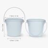 3.1" Galvanized Mini Tin Buckets  12Pcs White Metal Buckets with Handle, Ideal for Party Favors, Bridal Shower and Craft Projects (White, 3.1") view 2