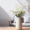 HASMI Dry Flower Arrangement Simple and Modern White Ceramic Vase with Bump Texture Nordic Style Dining Table Bedroom Vase with Dried Flowers and Floral Decoration Flower Vase view 4
