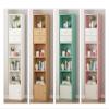 Bookshelf Landing Simple Storage Narrow Slit Small Bookcase, Simple Locker Shelf for Living Room Bedroom MINGPING (Color : 40x24x160cm White) view 3