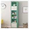 Bookshelf Landing Simple Storage Narrow Slit Small Bookcase, Simple Locker Shelf for Living Room Bedroom MINGPING (Color : 40x24x160cm White) view 4