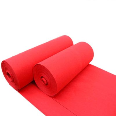 Aisle Runner for Weddings, Red 10m Wedding Aisle Carpet Mat Non-Slip Runner Rugs Event Runner Carpet for Party Prom Business Outdoor Decoration, 2mm Polyester (Size : 1x25m)