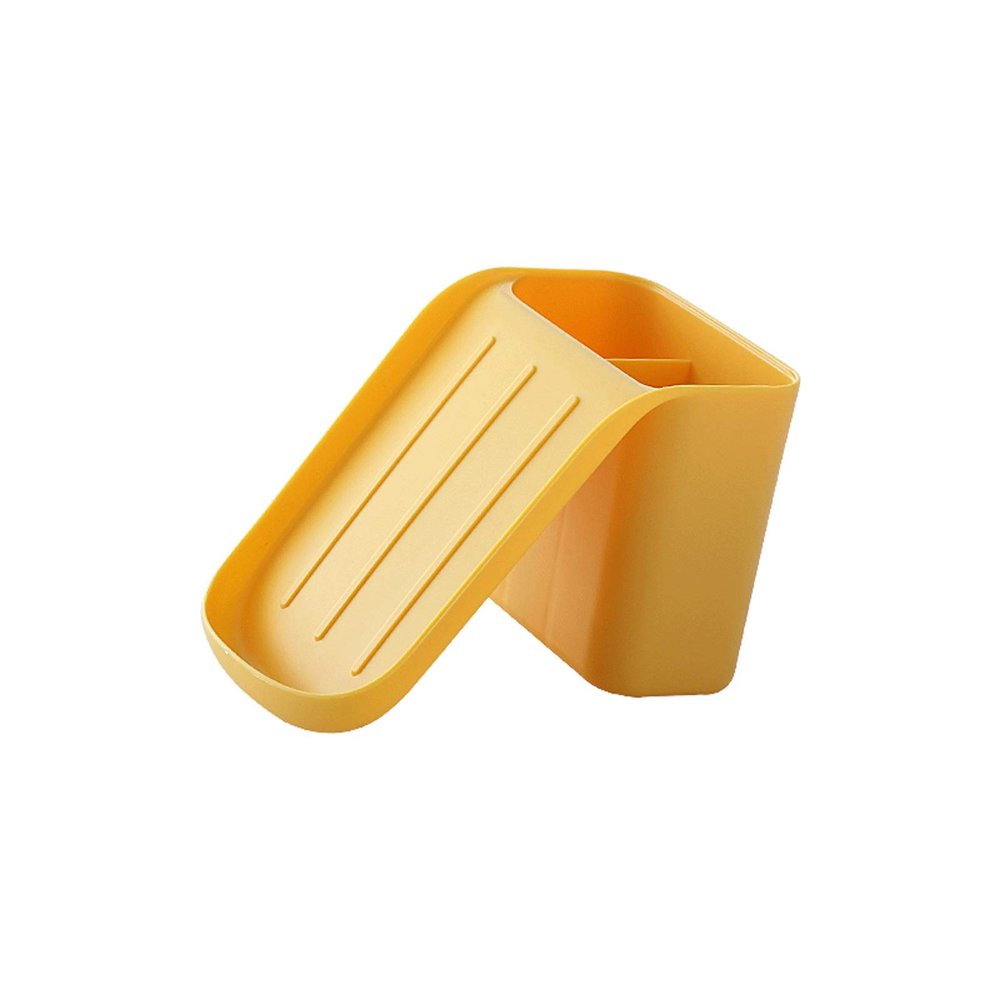 WAOCEO Soap Dish Household Bathroom Suction Cup Soap Dish Can Be Wall-Mounted and Desktop Plastic Soap Dish Creative Drain Soap RackBlue/Yellow/White/Gray Drain Soap Holder (Color : Gold)
