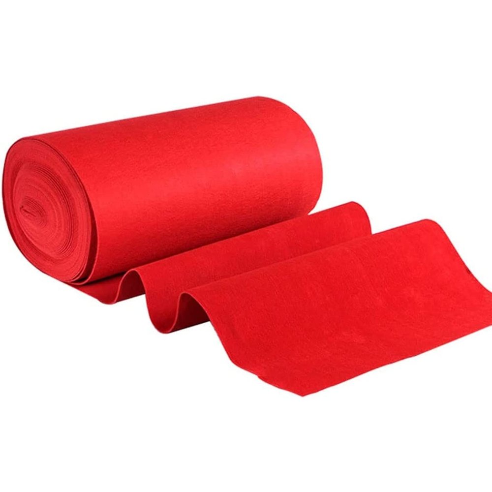 Red Carpet Runner for Weddings, 2mm Thickness Aisle Runner Carpet 10m 20m Anti-Slip Event Runner Rugs, Outdoor Wedding Aisle Runner for Church Ceremony Party (Size : 1x10m)