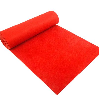 Red Wedding Aisle Runner, 2mm Thickness Polyester Runner Carpet Non-Slip Bridal Walkway Runner Rugs for Weddings Church Party Business Decoration Outdoor (Size : 1x10m)