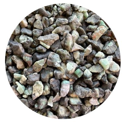 GAF TREASURES Small Rough Natural Stones, 0.5-1.25" Raw Crystals, Natural Rough Stones (Emerald, 11 Pounds)