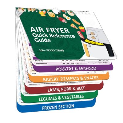   16:01   200  Air Fryer Cheat Sheet Magnets Cooking Guide Booklet, Air Fryer Cooking Guide Magnetic Cookbook, Magnetic Cheat Sheet Set