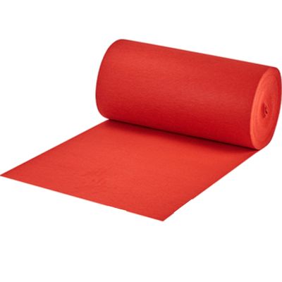 Red Wedding Runner Carpet, 10m Polyester Aisle Runner Rugs 2mm Thickness Runway Rug for Wedding Anti-Slip Walkway Rug Roll Disposable Cuttable Carpet (Size : 1.2x25m)