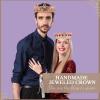 MTLEE 2 Pcs Prom King and Queen Crowns for Men Women King Queen Crowns Tiara with Rhinestone for Wedding Birthday Grad(Red Gold, Red Style) view 4