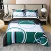 100% Cotton Modern Green Blue Full Duvet Cover Circles Swirls Bedding Sets Room Decor Abstract Black White Square Bed Sets Geometric Stripe Quilt Cover Modern Creative Texture Bedspread Cover view 1