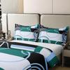 100% Cotton Modern Green Blue Full Duvet Cover Circles Swirls Bedding Sets Room Decor Abstract Black White Square Bed Sets Geometric Stripe Quilt Cover Modern Creative Texture Bedspread Cover view 4