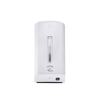 SUREK Wall Mounted Soap Dispenser Automatic Sensing Liquid Dispenser White Plastic Refillable Bath Container 1000ml/35.2oz