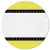 Round Area Rugs 3.3 FT Diameter for Kids Room Vellow Honeycomb Stripes Polka Dot Patterr Decorative Rug Carpet Floor Mat Yoga Mat for Boys Girls Playroom Home Decor view 2