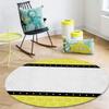 Round Area Rugs 3.3 FT Diameter for Kids Room Vellow Honeycomb Stripes Polka Dot Patterr Decorative Rug Carpet Floor Mat Yoga Mat for Boys Girls Playroom Home Decor view 4
