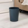 Plastic Small Bathroom Trash Can Wastebasket Garbage, Bluish Green, 2 Pack view 2