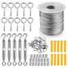 EactEl Coated Soft Steel Wire Rope Steel PVC Coated Stainless Steel Clothesline 30m Transparent Hook Diameter 2mm Kit Wire Rope view 1