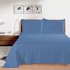 1Pcs Flat Sheet Oversized King Plus (120 x 120) 800 Thread Count 100% Egyptian Cotton Luxury Quality Bedding Flat Sheet Medium Blue Solid view 2