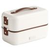 Electric Lunch Box, Warm Lunch Box for Adults, Portable Food Warmer for Car/truck/home Self-heating Box with 304 Stainless Steel Container, Plug In Lunch Box (White,M) view 1