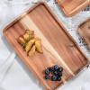 Muka Custom Steak Board Household Wooden Plate Acacia Wood, 11 13/16 x 7 7/8 x 5/8 Inch, Laser Engraved-11 13/16 x 7 7/8inch view 4