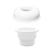 Qrity Drain Pipe Seal Deodorant, Drain Pipe Seal Hose Silicone Plug, Kitchen Pipe Sewer Seal Ring, with Decorative Cover, Suitable for use with 50mm PVC Downpipes view 1