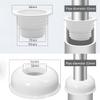 Qrity Drain Pipe Seal Deodorant, Drain Pipe Seal Hose Silicone Plug, Kitchen Pipe Sewer Seal Ring, with Decorative Cover, Suitable for use with 50mm PVC Downpipes view 4
