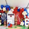 afoloa Baseball Party Decorations Arch Backdrop Covers Sports Homerun Arched Stand Fabric Cover for Boys Birthday Party Favors(2.5x6ft) view 3