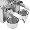110V Oil Press Machine with Double Oil Outlets Electric Automatic Oil Press Extractor Stainless Steel Commercial Oil Presser with Intelligent Control for Home Kitchen Commercial Use 600W, Silver view 3