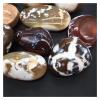 FIDEMM Natural Crystal Rough Natural Orca Agate palmstones Quartz Crystal Minerals Gemstones Healing Reiki Decoration for Flowerpot Plants Gift (Size : 65mm-75mm) view 2