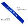 21st Birthday Sash, Blue Satin Soft Sashes with Silver Foil Letter, Birthday Decorations for Girls or Boys, Happy 21st Birthday Party Favor Supplies,Blue Silver view 3