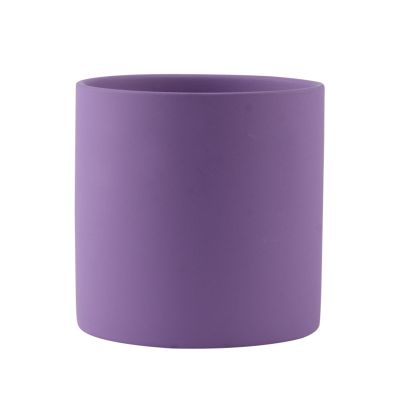 Flower Pot Plant PotsSimple Colorful CeramicFlower Pots Succulent Plant Pots Garden DecorationPlanters Solid Color Home DecorDecorative Pots House Plants, Succulents, Flowers (Color : Purple, Size :