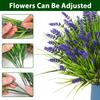 20 Bundles Artificial Plants Outdoor, UV Resistant Fake Flowers Realistic Faux Lavender Shrubs for Porch Garden Window Box Home Decoration (Purple) view 2