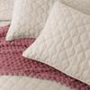 Exclusivo Mezcla Soft Quilt Set King Size, 3 Pieces Lightweight Quilts Brich Beige Bedspreads Coverlets Bedding Set for All Seasons, Grid Pattern view 4