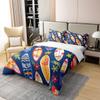 Ocean Surfboard Cotton Duvet Cover Set Queen Size Kids Girls Boys Tropical Summer Sea Beach Bedding Set Soft Soft Cotton Comforter Cover Set Palm Leaf Floral Duvet Cover Bed Set Chic Bedroom Decor view 2