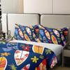 Ocean Surfboard Cotton Duvet Cover Set Queen Size Kids Girls Boys Tropical Summer Sea Beach Bedding Set Soft Soft Cotton Comforter Cover Set Palm Leaf Floral Duvet Cover Bed Set Chic Bedroom Decor view 4