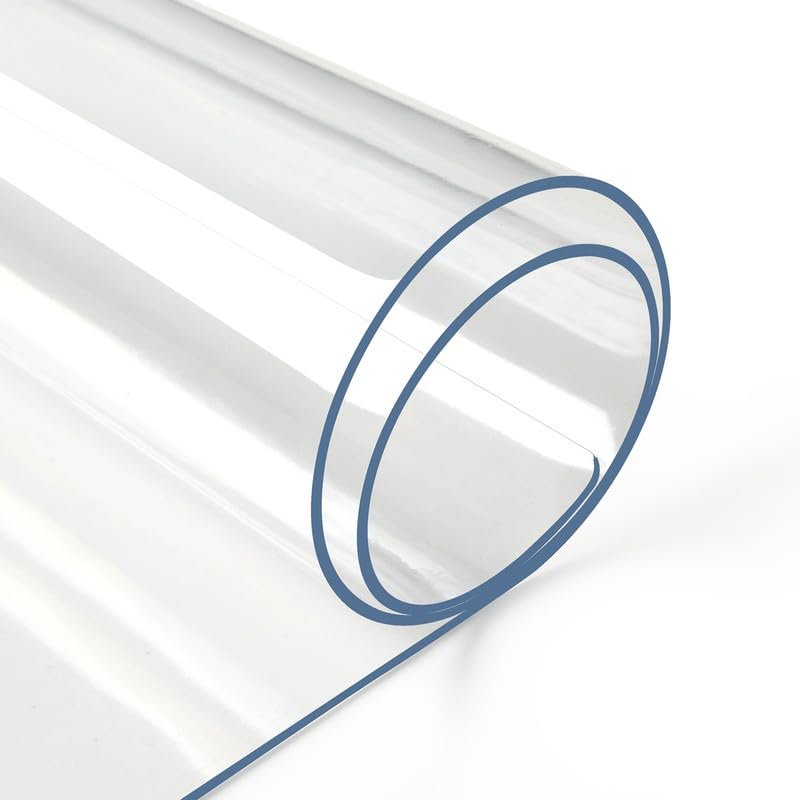 Deep Dream 2.0mm Clear Desk Cover Protector, 1228 Inch Clear Table Protector, Rectangular Vinyl Desk Pad, PVC Plastic Table Cover for Office, Dresser, Night Stand, Computer & Writing Desk Tabletop