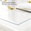Deep Dream 2.0mm Clear Desk Cover Protector, 1228 Inch Clear Table Protector, Rectangular Vinyl Desk Pad, PVC Plastic Table Cover for Office, Dresser, Night Stand, Computer & Writing Desk Tabletop view 3