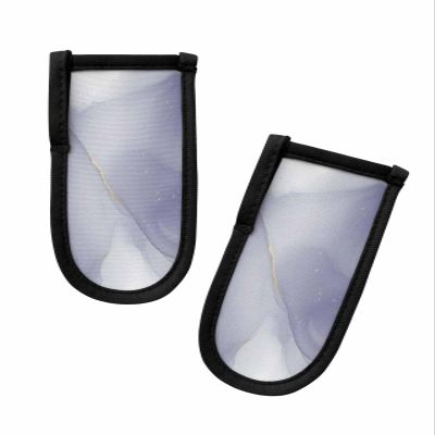 2 Packs Hot Handle Holder, Marble Purple Gold Ombre Cast Iron Skillets Pan Handle Covers Sleeves Potholder Kitchen Decor Essential Cookware for Home Camping Cooking Tools, Abstract Liquid Flow