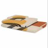 SEVENBABU 3 PCS Towel Set - Contains Absorbent Bath Towels 30x60, Hand Towels 16x28 and Wash Cloths 13x13, Aesthetic Terracotta Mid Century Modern Abstract Art Soft Towel Sets for Bathroom view 2