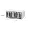 VALINK Spice Box, Wall Mounted Jars,Clear Seasoning Storage Container Rack Combo Set Kitchen Spice Pots for Kitchen Black view 2