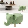 BAOK Animal Footstools, Elephant Shaped Cute Animal Stool Slip Resistant Stable Space Saving for Home for Adults (Green) view 3